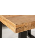 INVICTA stolik kawowy IRON CRAFT 60 - lite drewno mango, podstawa czarna - Invicta Interior